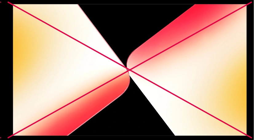 Mismatch between dark and light schemes. Light-scheme diamonds on a dark background