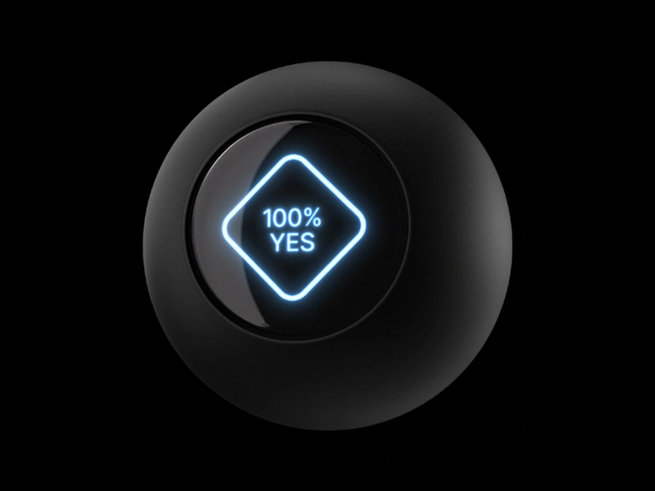 Prediction Markets icon with original highlights and reflections